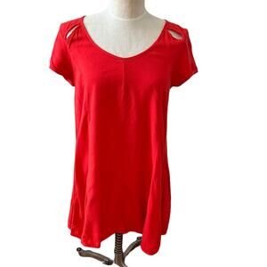 OBEY paprika cut out flare skater dress M